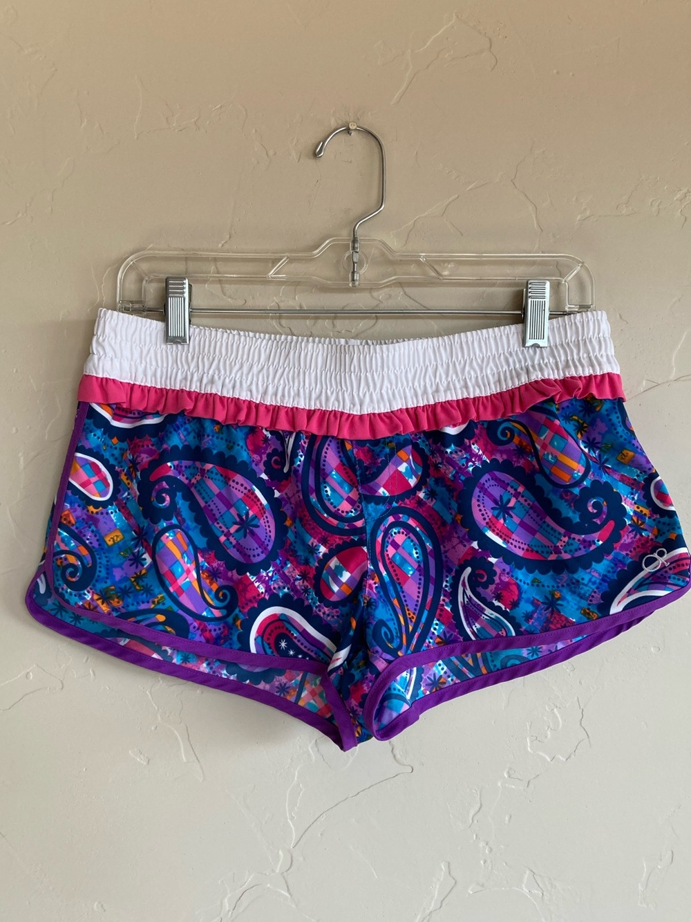 OP Low Rise Y2K Girly Ruffle Beachy Surfer Girl Retro Mini Board Shorts